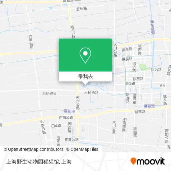 上海野生动物园猩猩馆地图