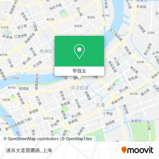 浦东大道苗圃路地图