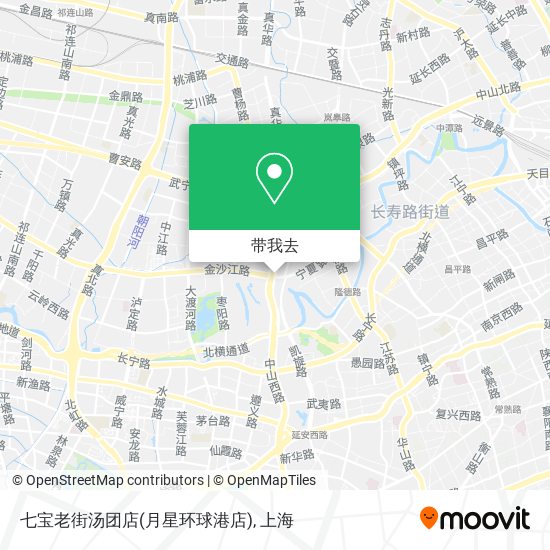 七宝老街汤团店(月星环球港店)地图