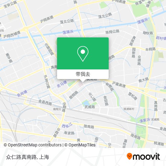 众仁路真南路地图
