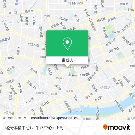 瑞美体检中心(四平路中心)地图