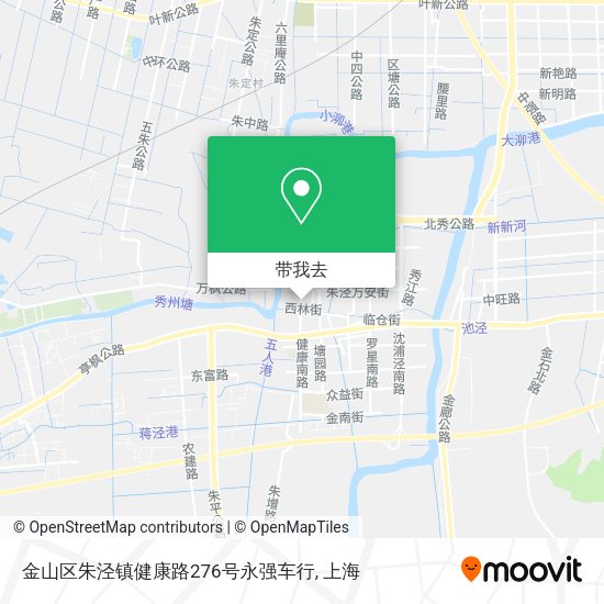 金山区朱泾镇健康路276号永强车行地图