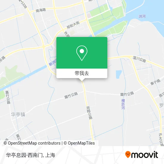 华亭息园-西南门地图
