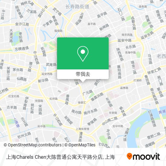 上海Charels Chen大陈普通公寓天平路分店地图