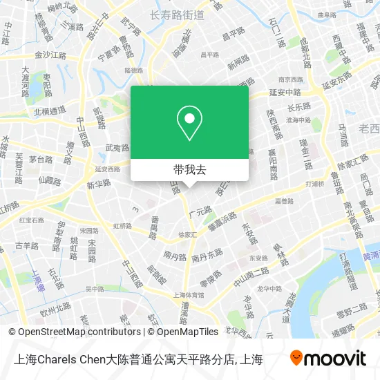 上海Charels Chen大陈普通公寓天平路分店地图