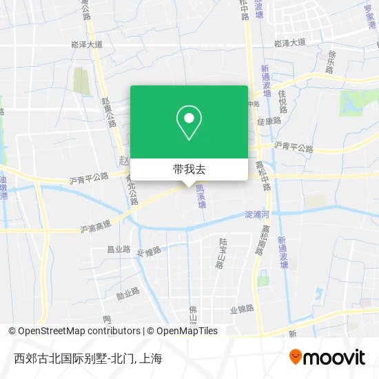 西郊古北国际别墅-北门地图