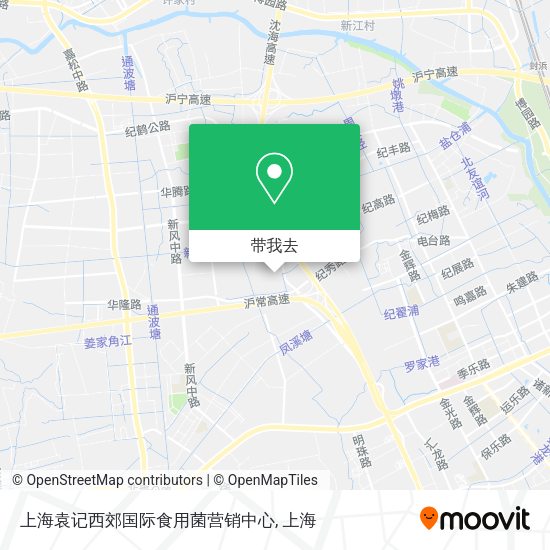 上海袁记西郊国际食用菌营销中心地图