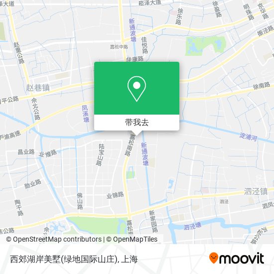 西郊湖岸美墅(绿地国际山庄)地图