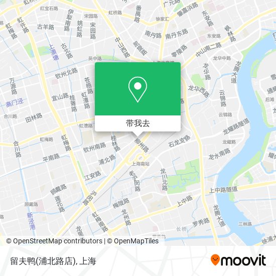 留夫鸭(浦北路店)地图