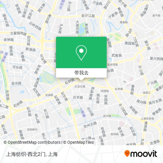 上海纺织-西北2门地图