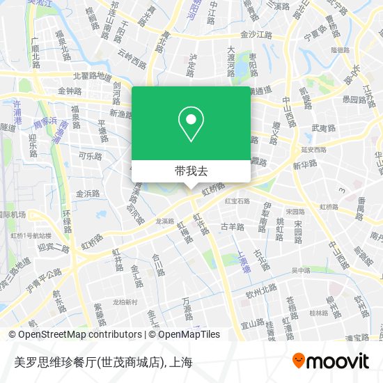 美罗思维珍餐厅(世茂商城店)地图