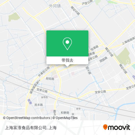 上海富淮食品有限公司地图