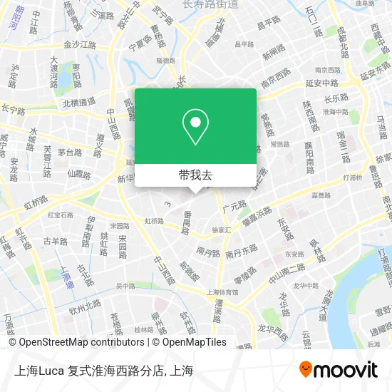 上海Luca 复式淮海西路分店地图