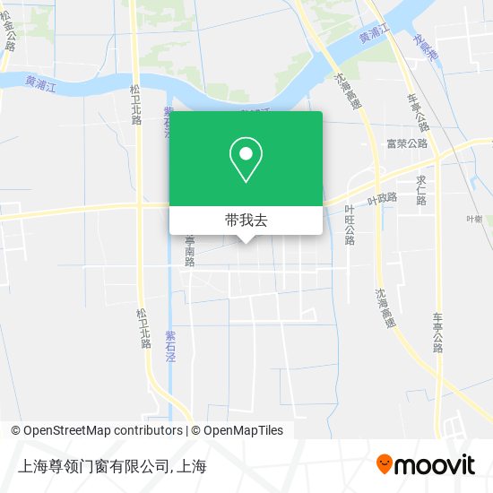 上海尊领门窗有限公司地图