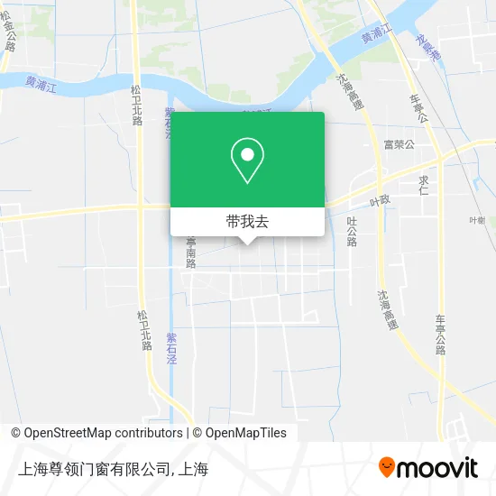 上海尊领门窗有限公司地图