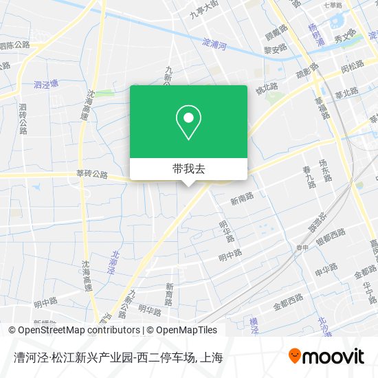 漕河泾·松江新兴产业园-西二停车场地图