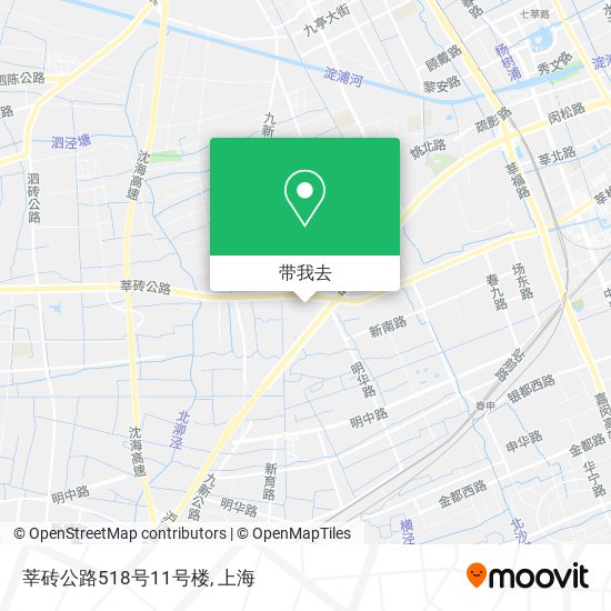 莘砖公路518号11号楼地图