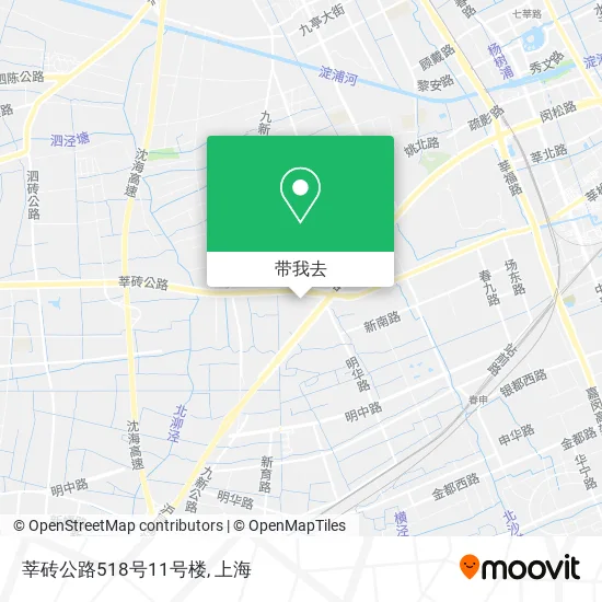 莘砖公路518号11号楼地图