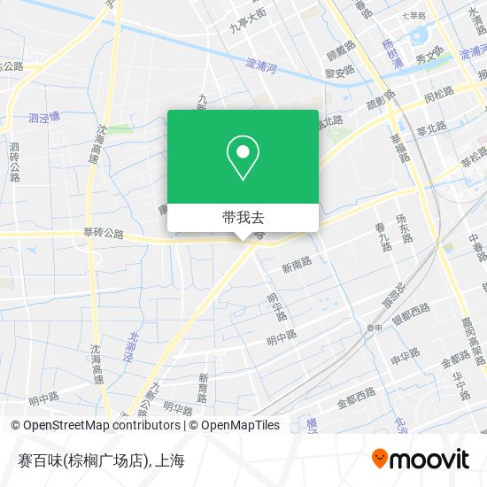 赛百味(棕榈广场店)地图