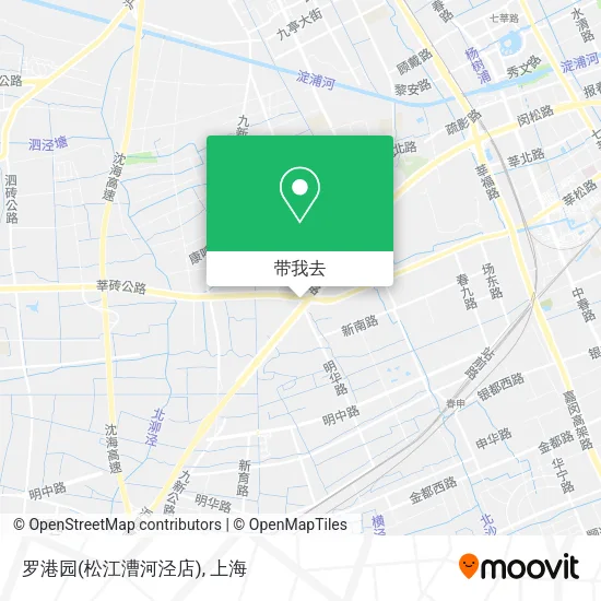 罗港园(松江漕河泾店)地图