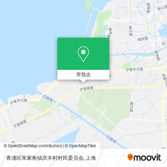 青浦区朱家角镇庆丰村村民委员会地图