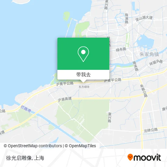 徐光启雕像地图