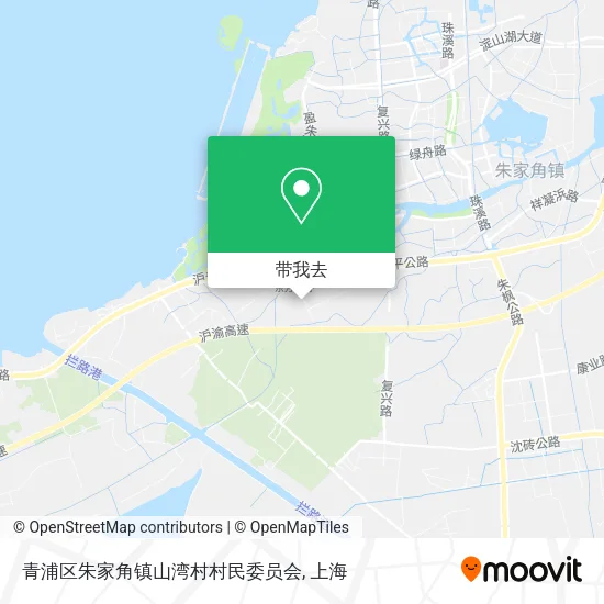青浦区朱家角镇山湾村村民委员会地图