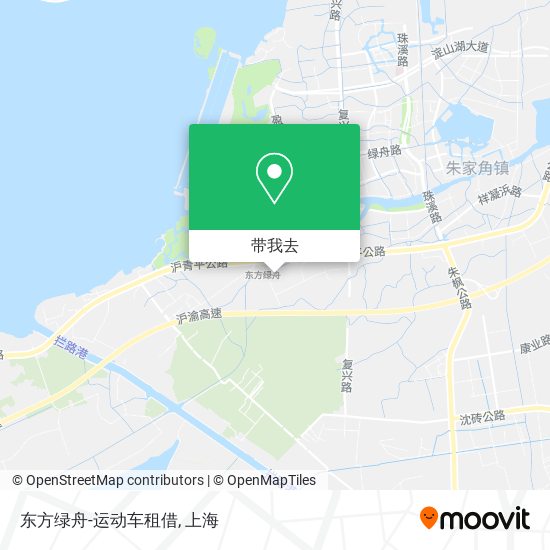 东方绿舟-运动车租借地图