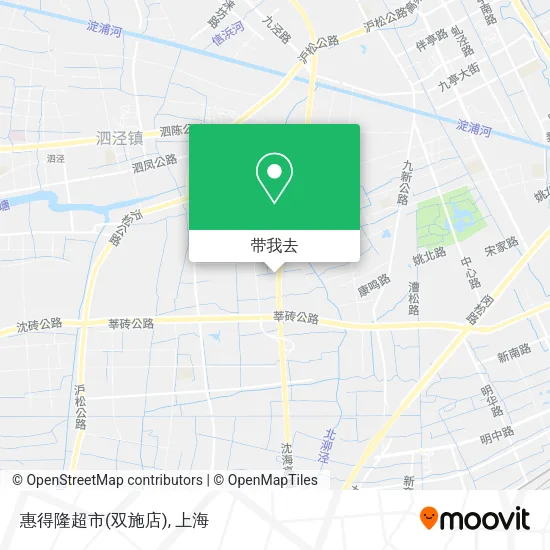 惠得隆超市(双施店)地图