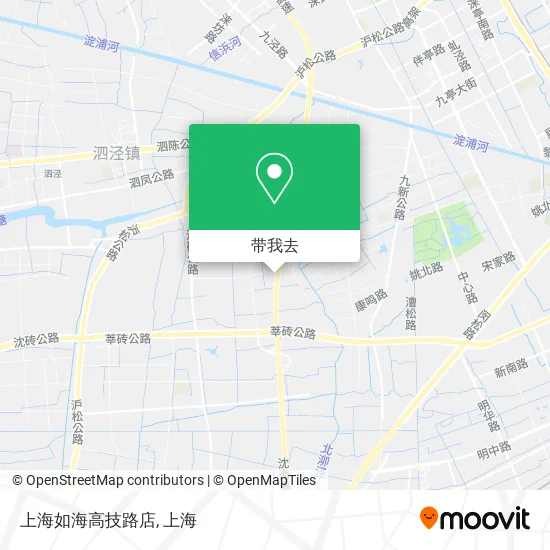 上海如海高技路店地图