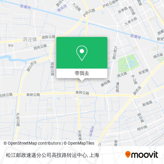 松江邮政速递分公司高技路转运中心地图