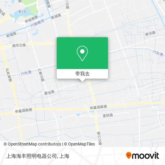 上海海丰照明电器公司地图