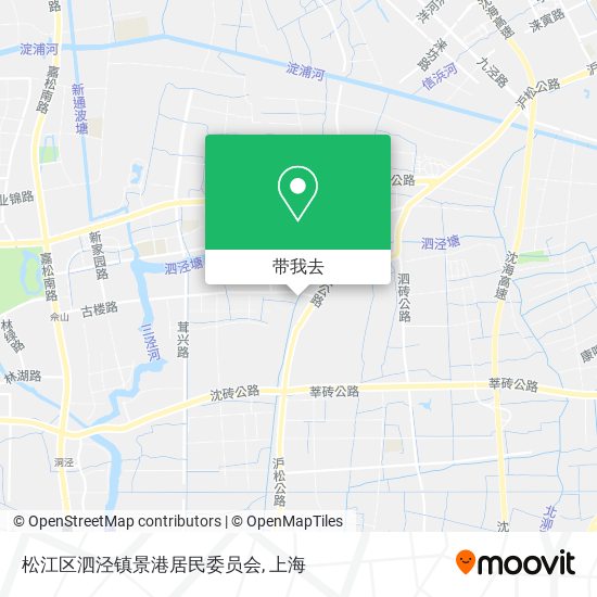 松江区泗泾镇景港居民委员会地图
