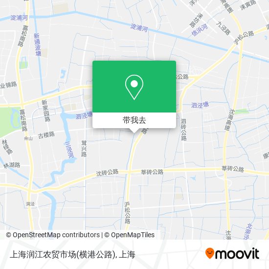 上海润江农贸市场(横港公路)地图