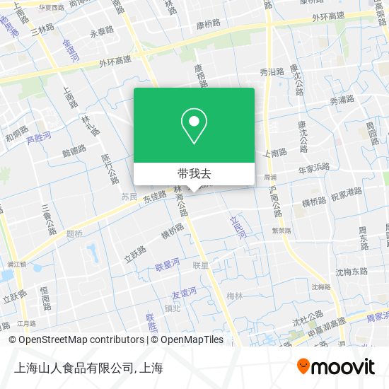 上海山人食品有限公司地图