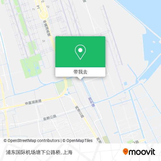 浦东国际机场塘下公路桥地图