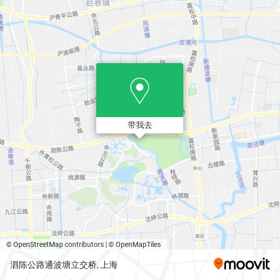 泗陈公路通波塘立交桥地图