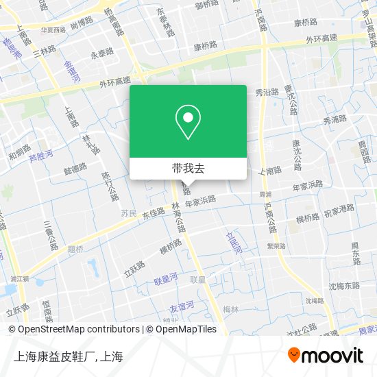 上海康益皮鞋厂地图