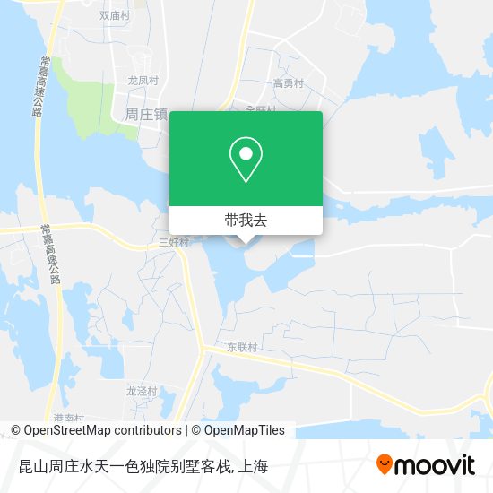 昆山周庄水天一色独院别墅客栈地图
