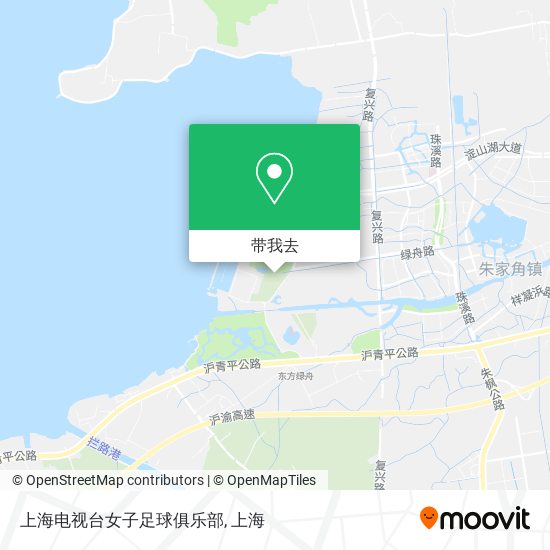 上海电视台女子足球俱乐部地图