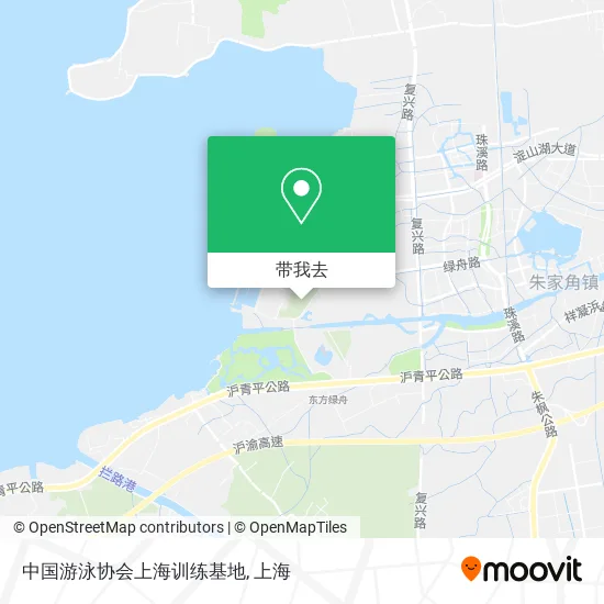 中国游泳协会上海训练基地地图