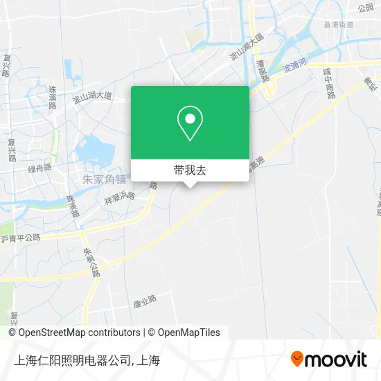 上海仁阳照明电器公司地图