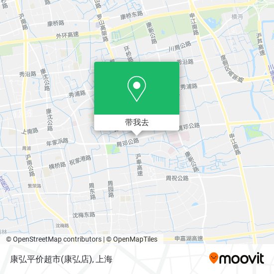 康弘平价超市(康弘店)地图