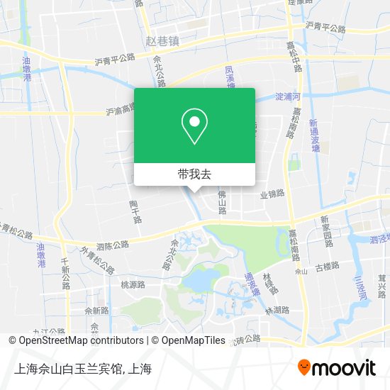 上海佘山白玉兰宾馆地图