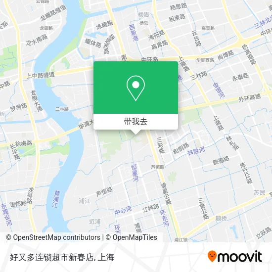 好又多连锁超市新春店地图