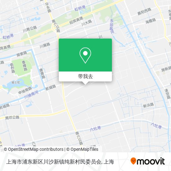 上海市浦东新区川沙新镇纯新村民委员会地图