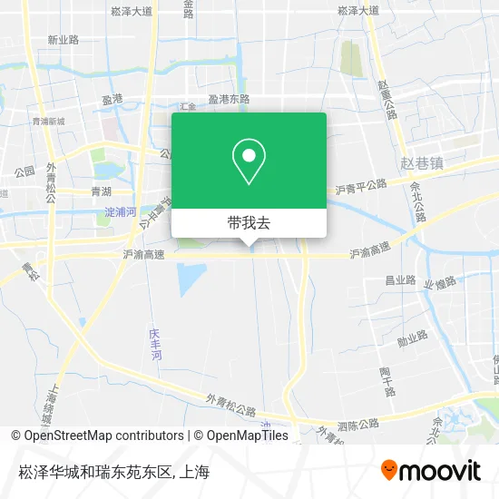 崧泽华城和瑞东苑东区地图