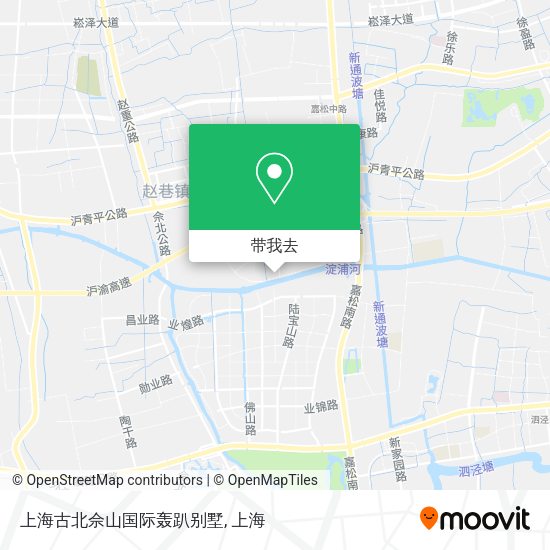 上海古北佘山国际轰趴别墅地图