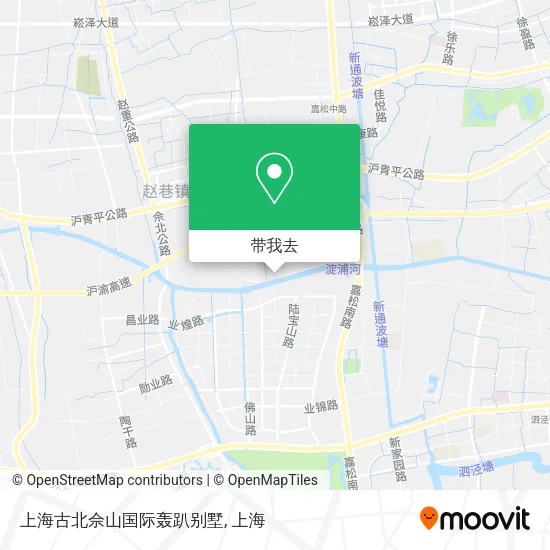 上海古北佘山国际轰趴别墅地图