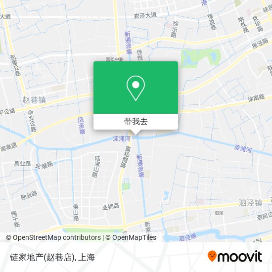 链家地产(赵巷店)地图